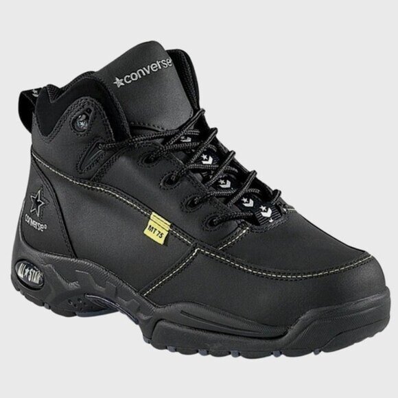 Converse Steel Toe Black Boots Size 7 New - Picture 2 of 11